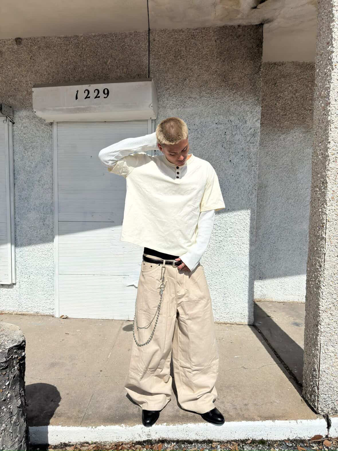 Double-Sleeve Henley Tee