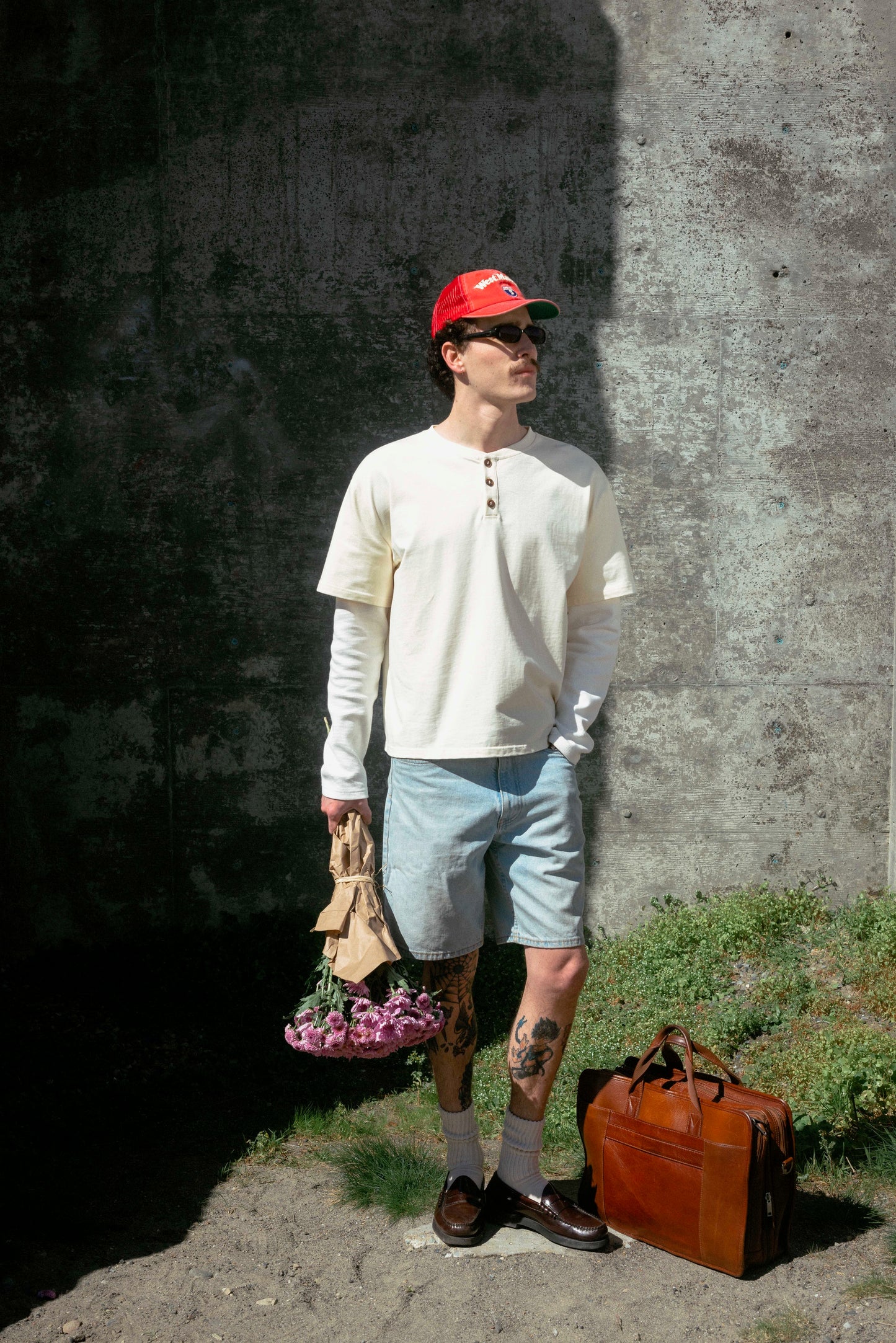Double-Sleeve Henley Tee