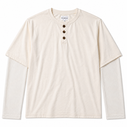 Double-Sleeve Henley Tee